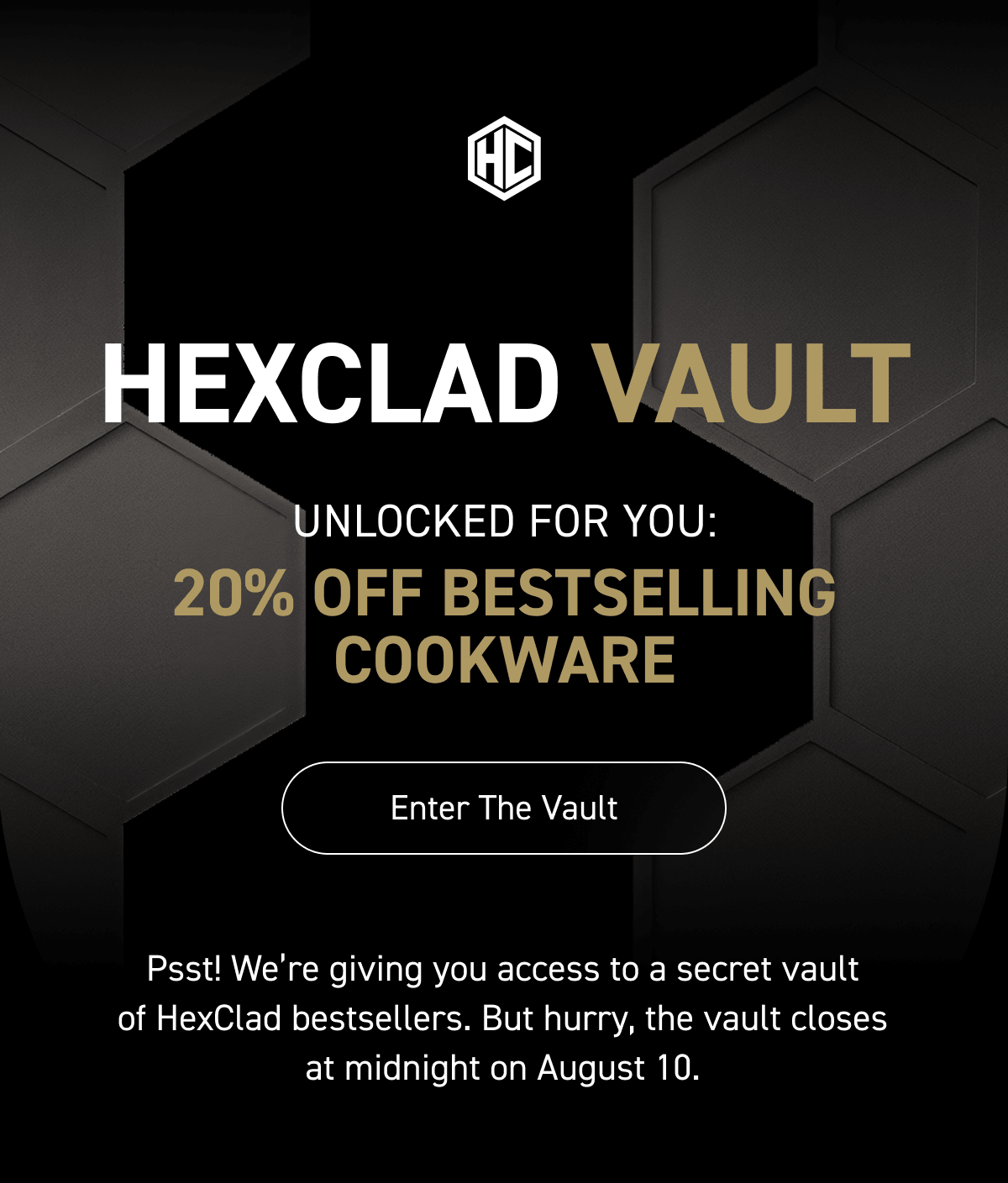 20% off the Vault starts now [Shop Now]